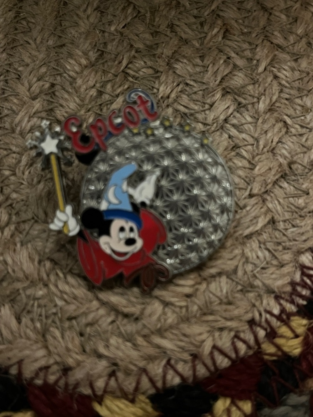 Vintage Epcot Sorcerer Mickey Enamel Pin - 2006